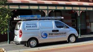 prf electrical work van