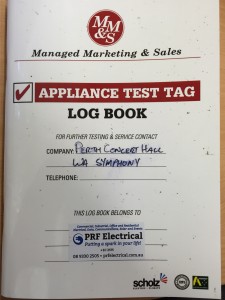 Test Tag Log Book