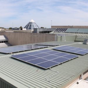 solar installed on top of a shopping centre