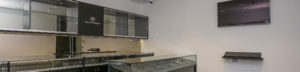 inside of a jewellery shop, fitted out by electrician
