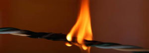 wire on fire