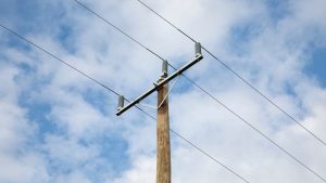 power pole with power lines